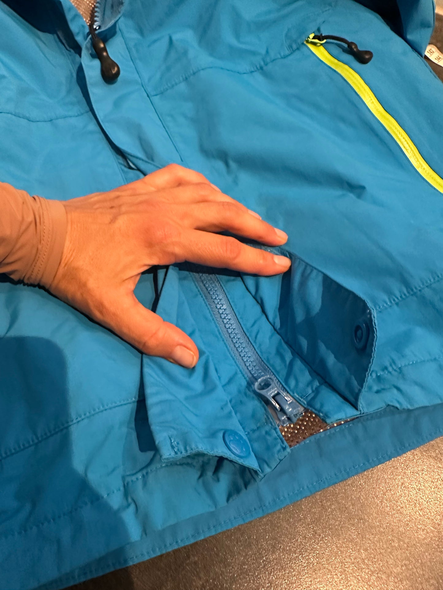 Regen Jacke Jack Wolfskin (M Damen) blau