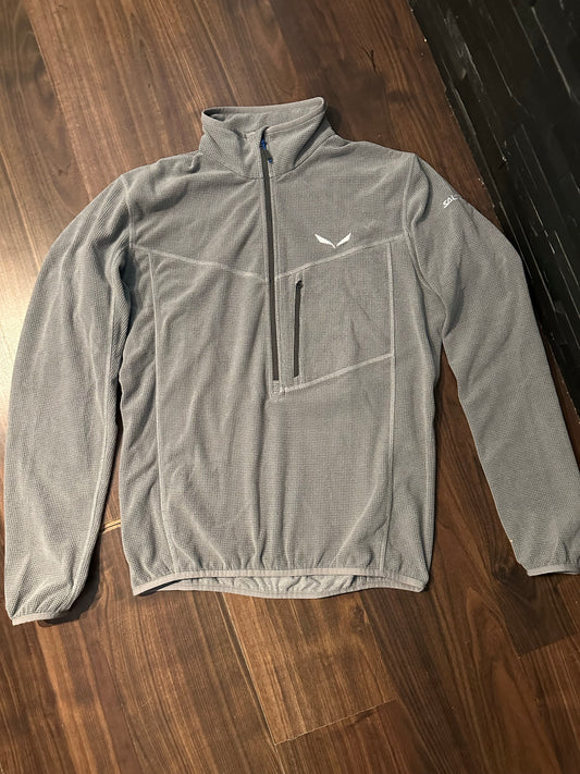 Fleece Jacke von Salewa (L Herren) Zipper grau