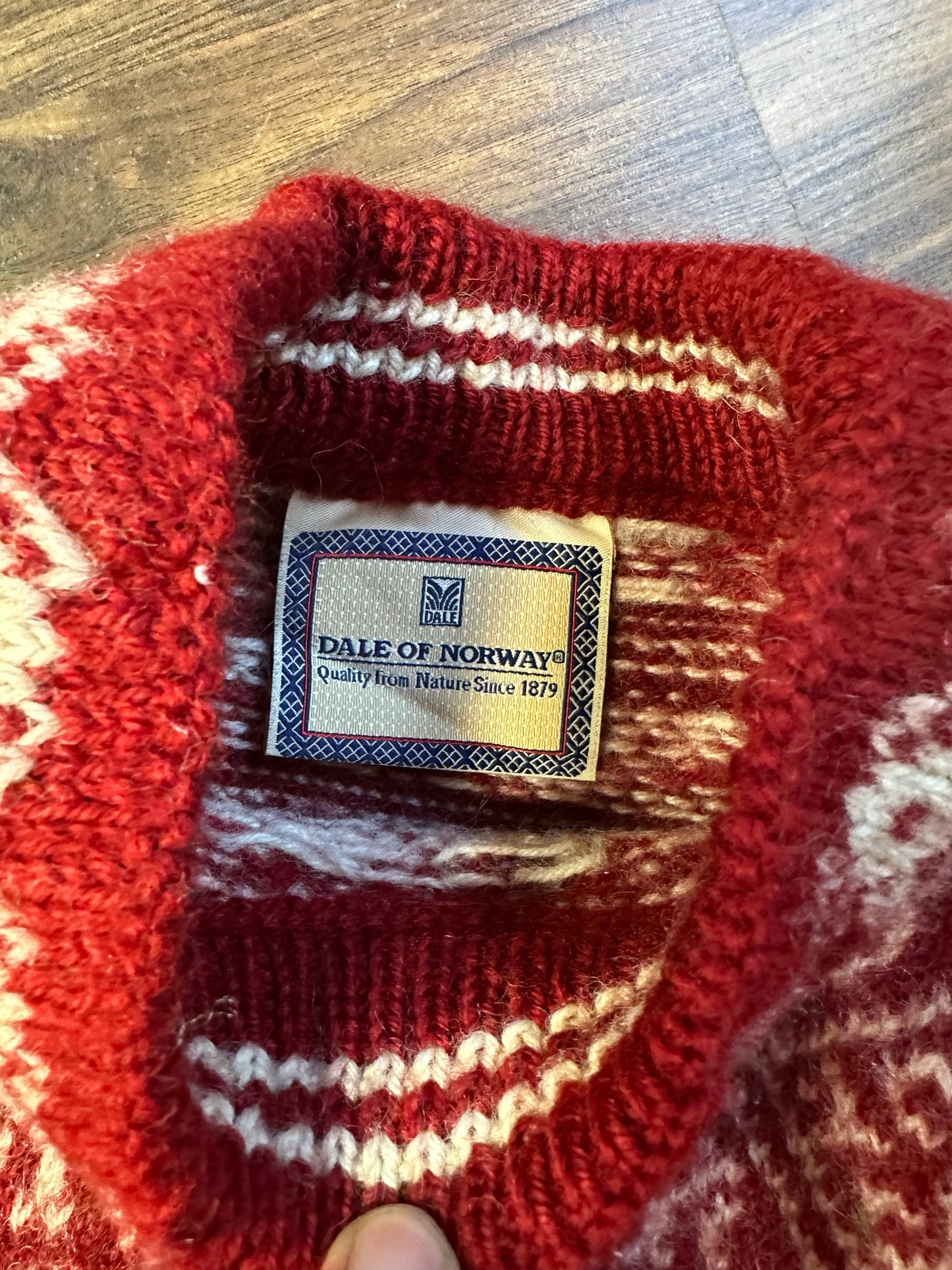 Strick Pullover Dale of Norway (S Damen) Wolle rot