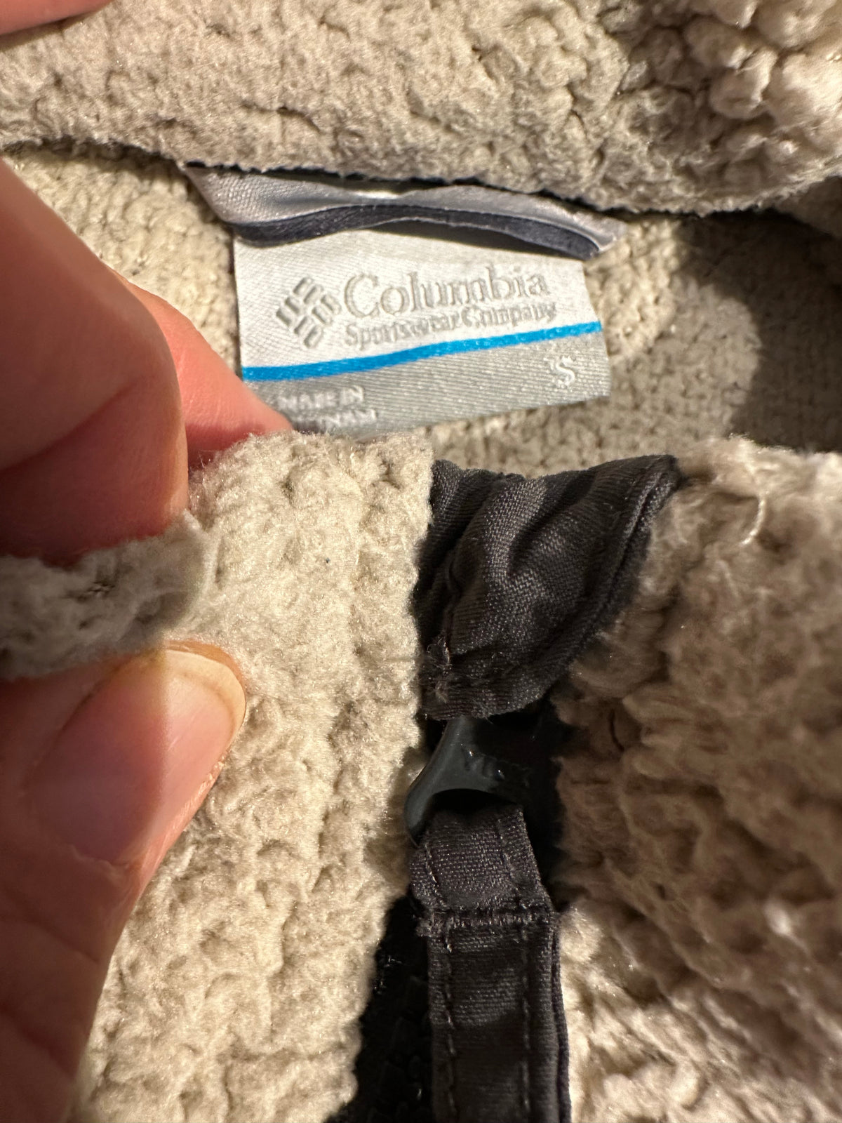 Fleece Jacke Columbia (S Herren) creme