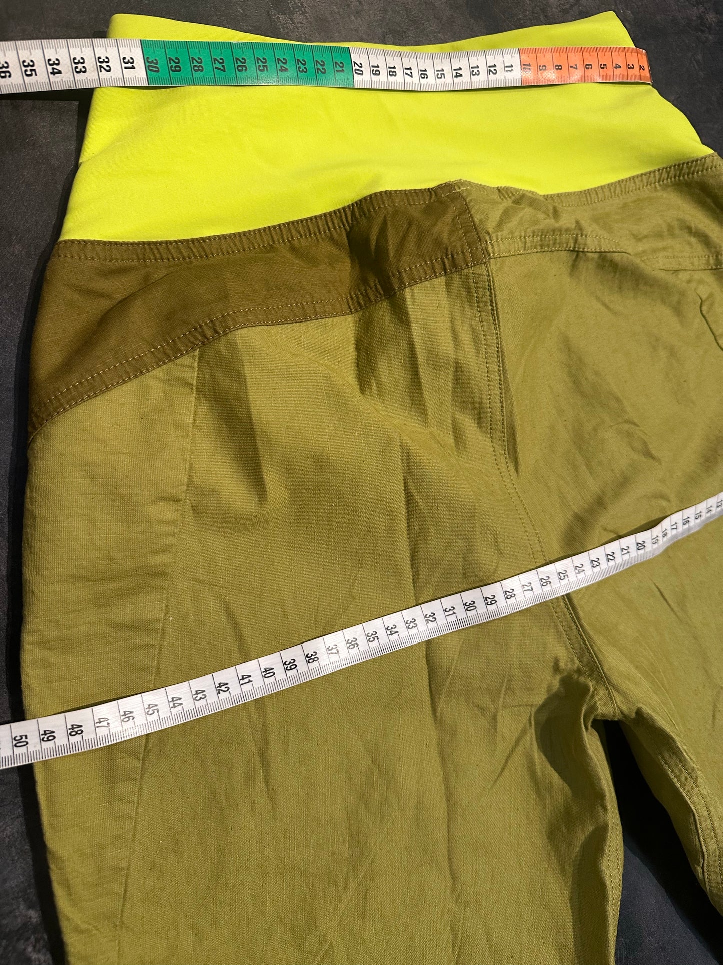 Kletter Hose von Ortovox Baumwolle (S Damen) olive grün