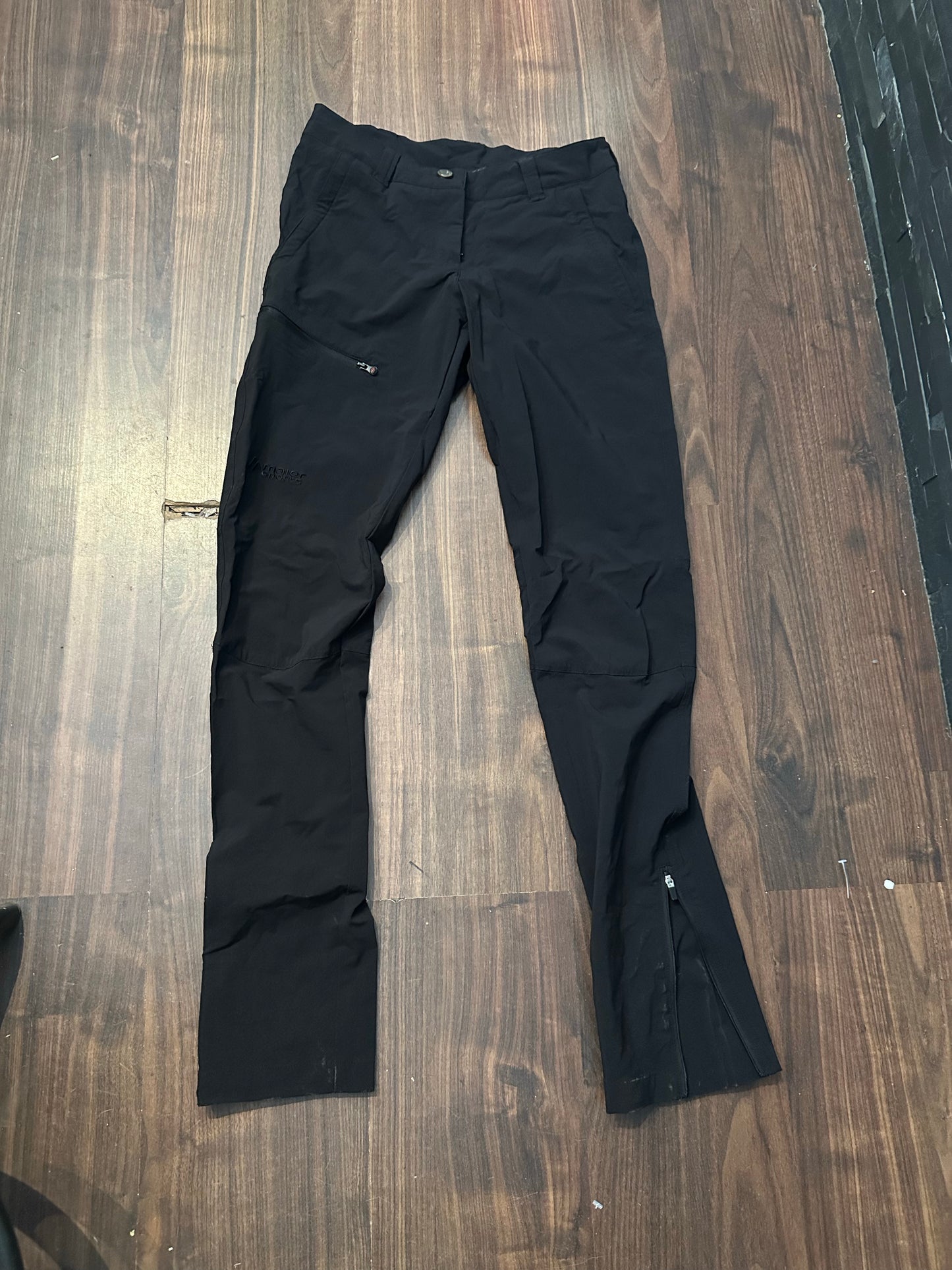 Trekking Hose Maier Sports (XS Damen) leichtes Stretch Softshell schwarz