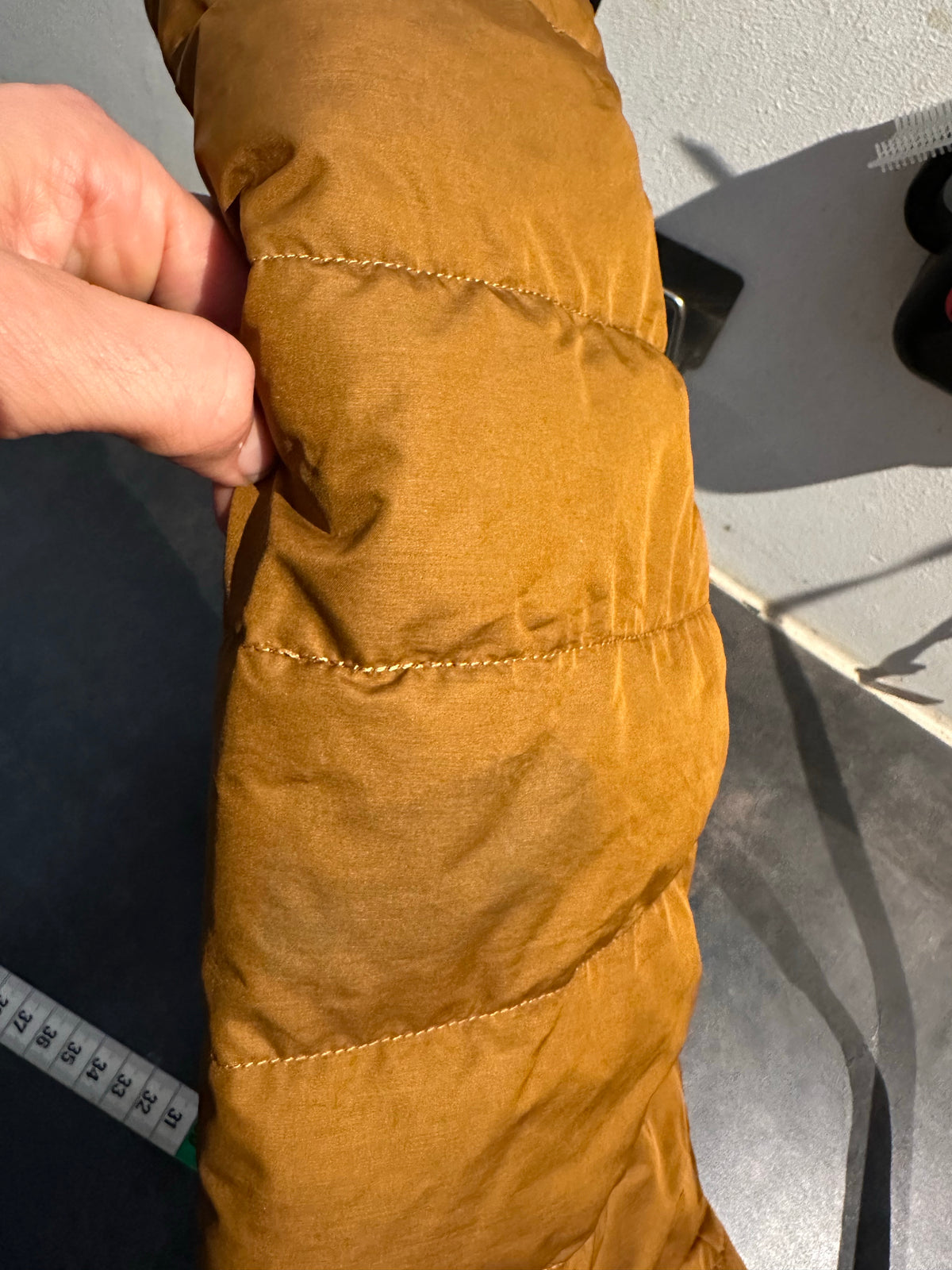 Daunen Jacke von Vaude (L Damen) wasserabweisend ocker