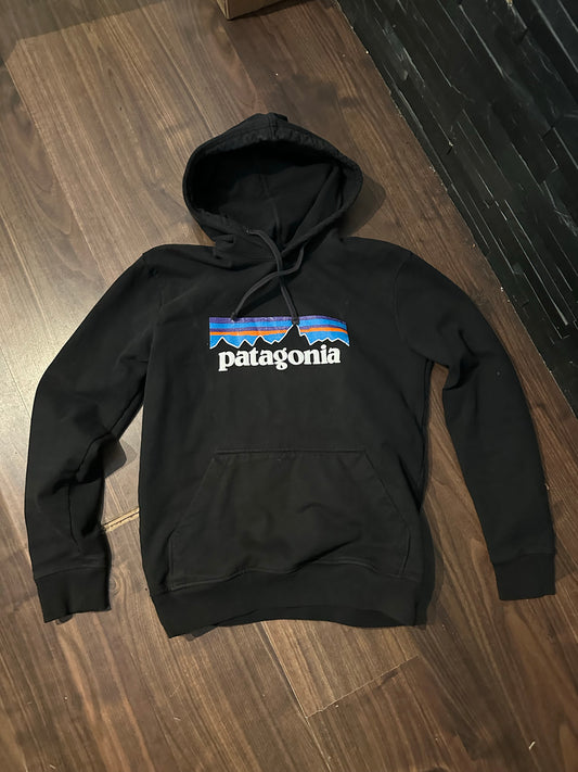 Hoodie Patagonia (S Herren) Cotton schwarz Print