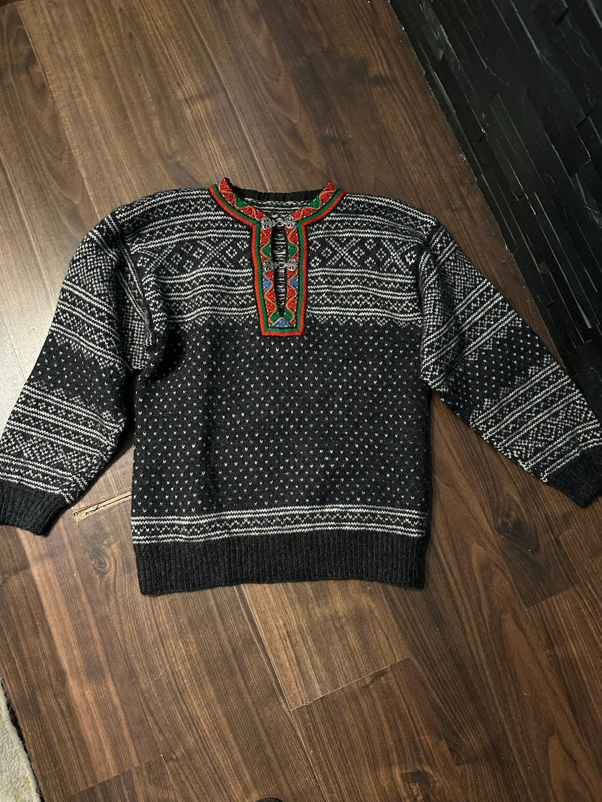 Strick Pullover Dale of Norway (S Herren) 100% Wolle schwarz