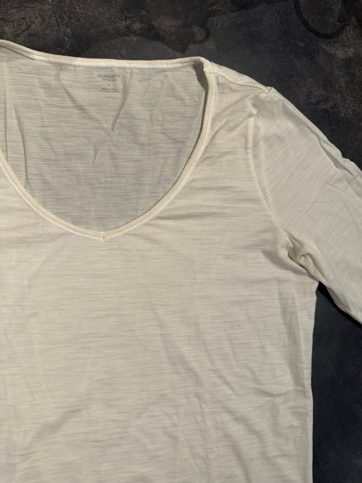 Longsleeve Icebreaker (L Damen) Merino weiß