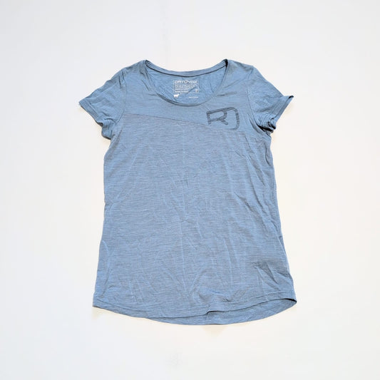 T-Shirt Ortovox Merino (S Damen) hellblau mit Print