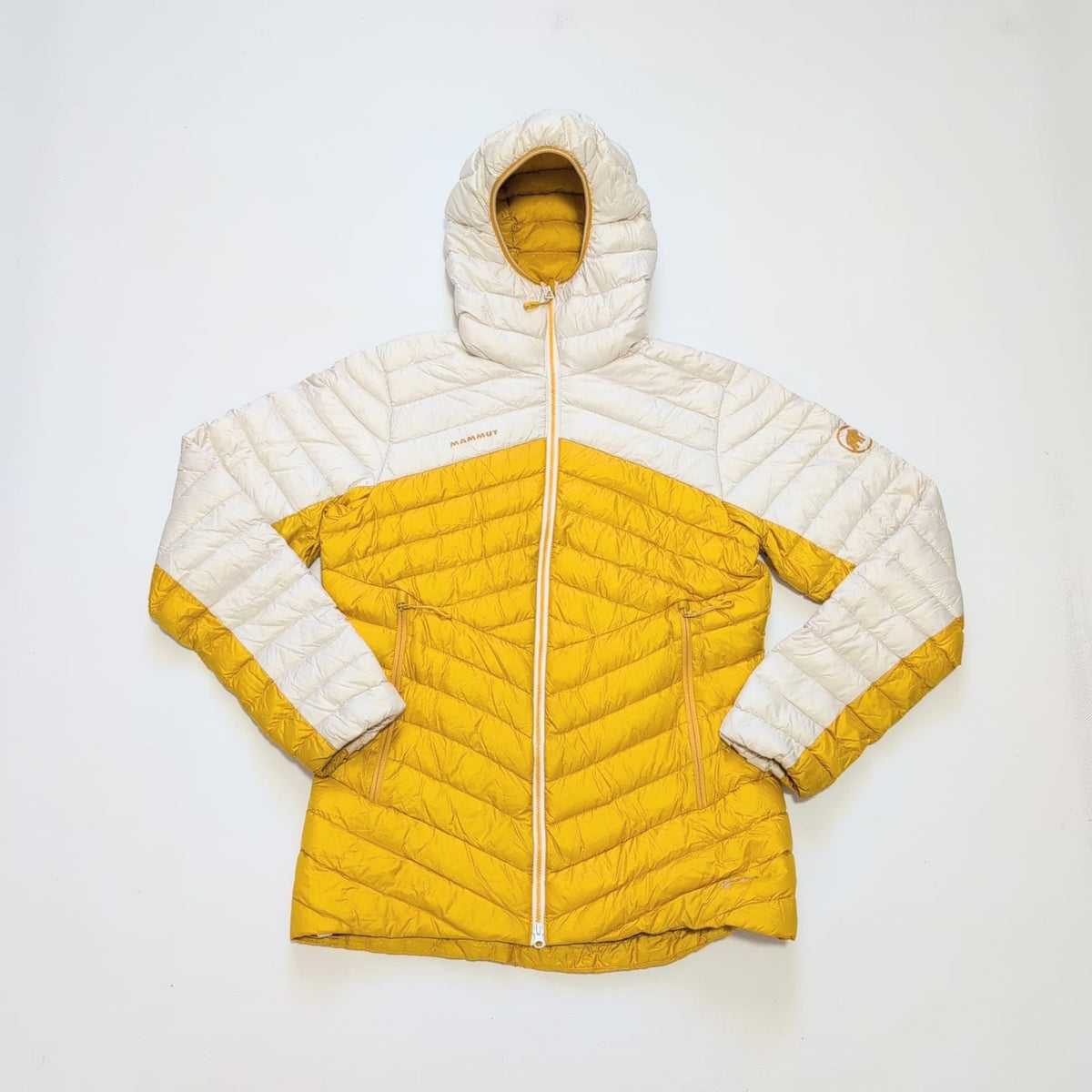 Daunen Jacke von Mammut (S Damen) gelb creme