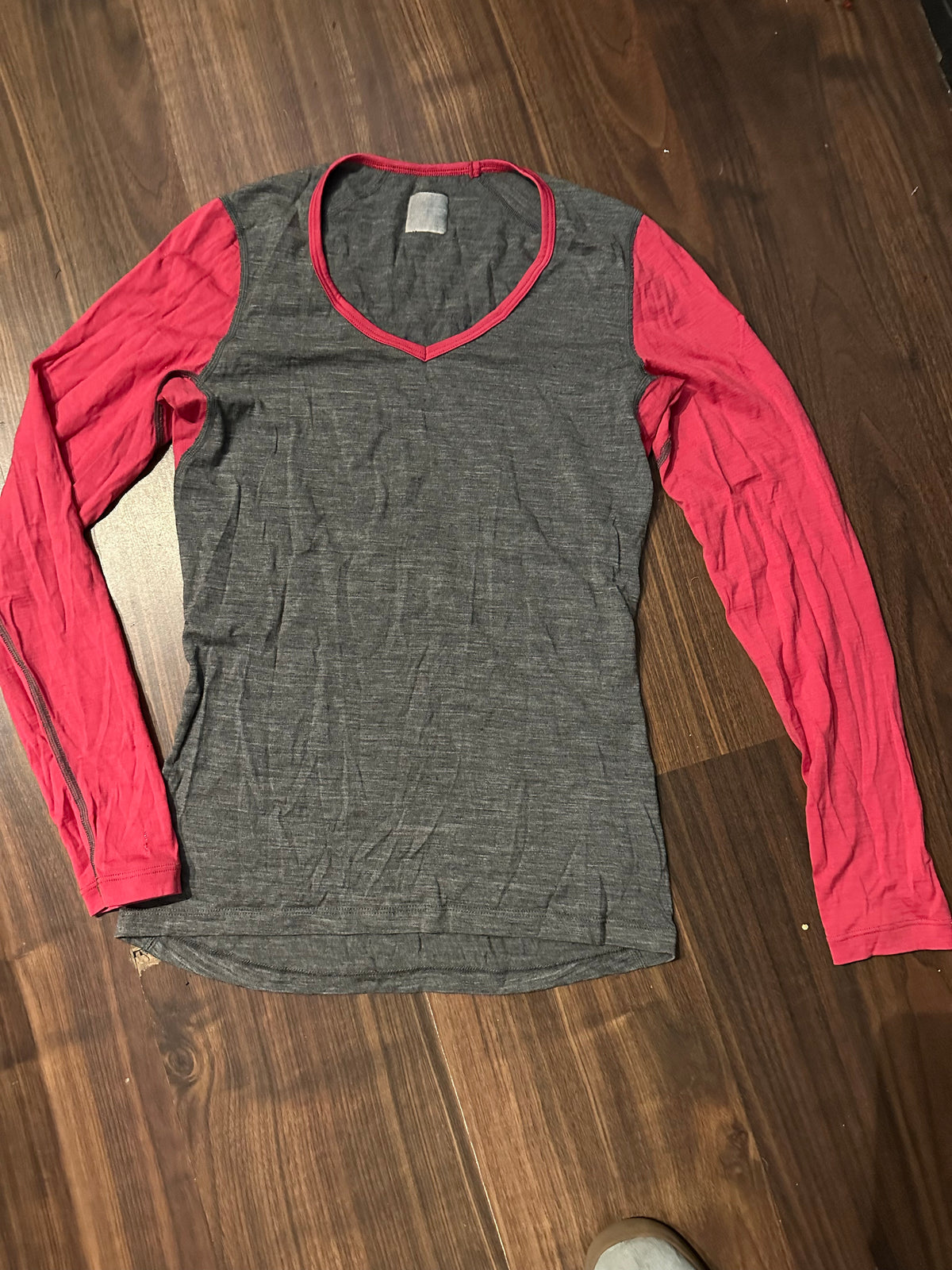 Longsleeve Icebreaker (S Damen) Merino grau pink