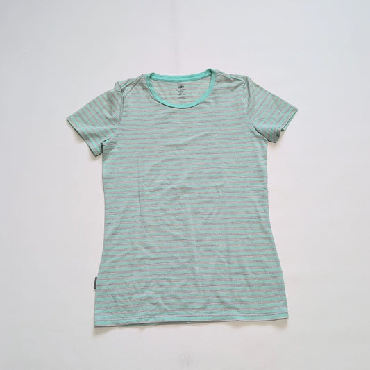 T-Shirt von Icebreaker Merino (S Damen) türkis streifen