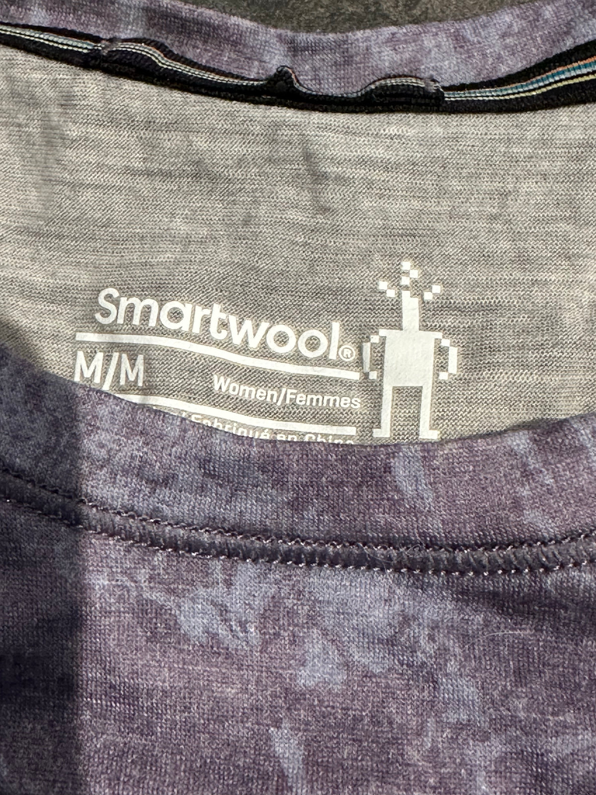 T-Shirt von Smartwool Merino (M Damen) lila Print