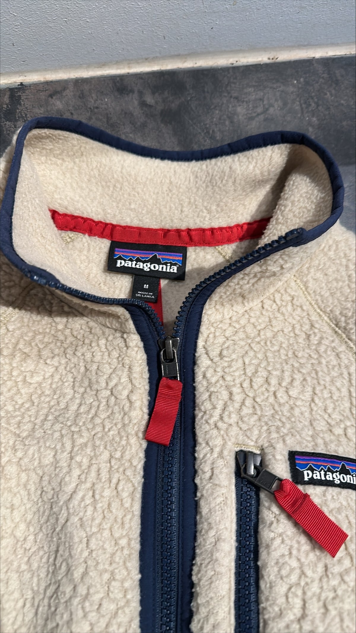 Patagonia Fleece Jacke (M Herren) Retro Pile creme beige