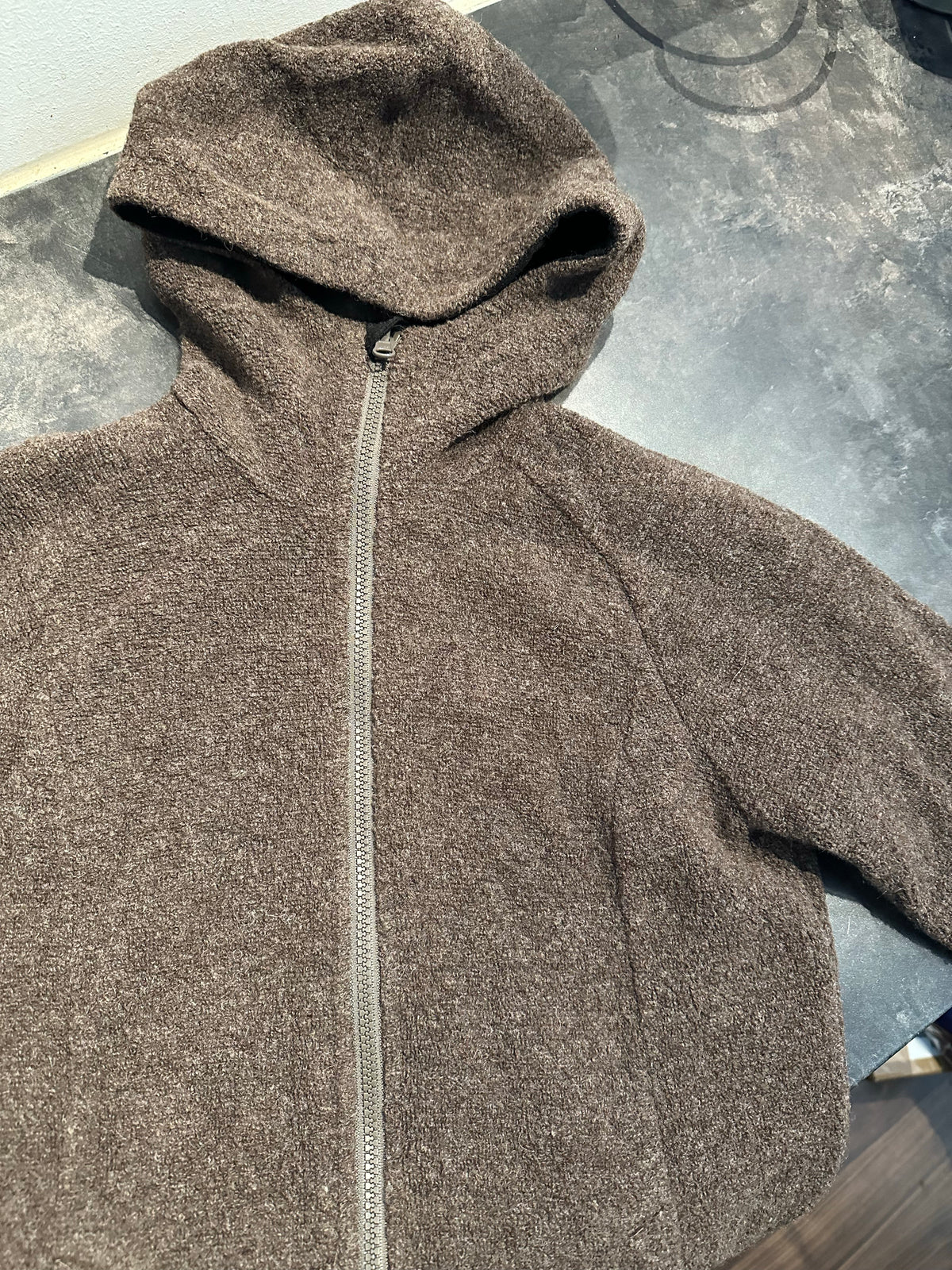 Wolle Mantel Bergans (XS Damen) braun