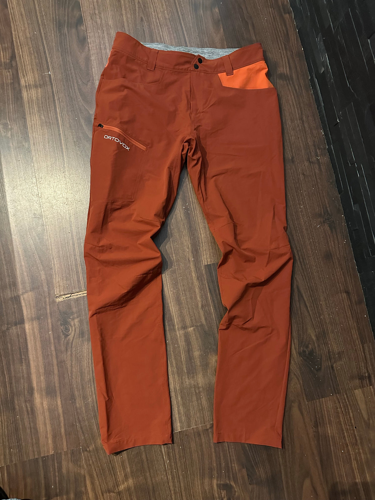 Trekking Hose Ortovox Merino (M Herren) stretch orange