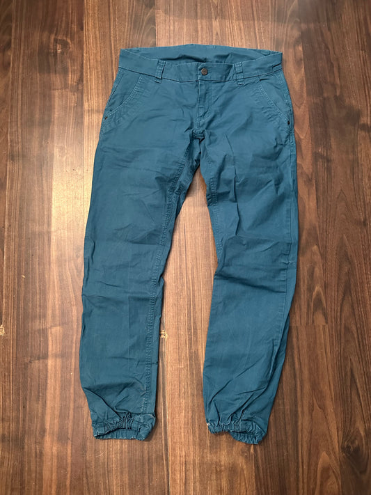 Kletter Hose von Rab (L Damen) Baumwolle blau