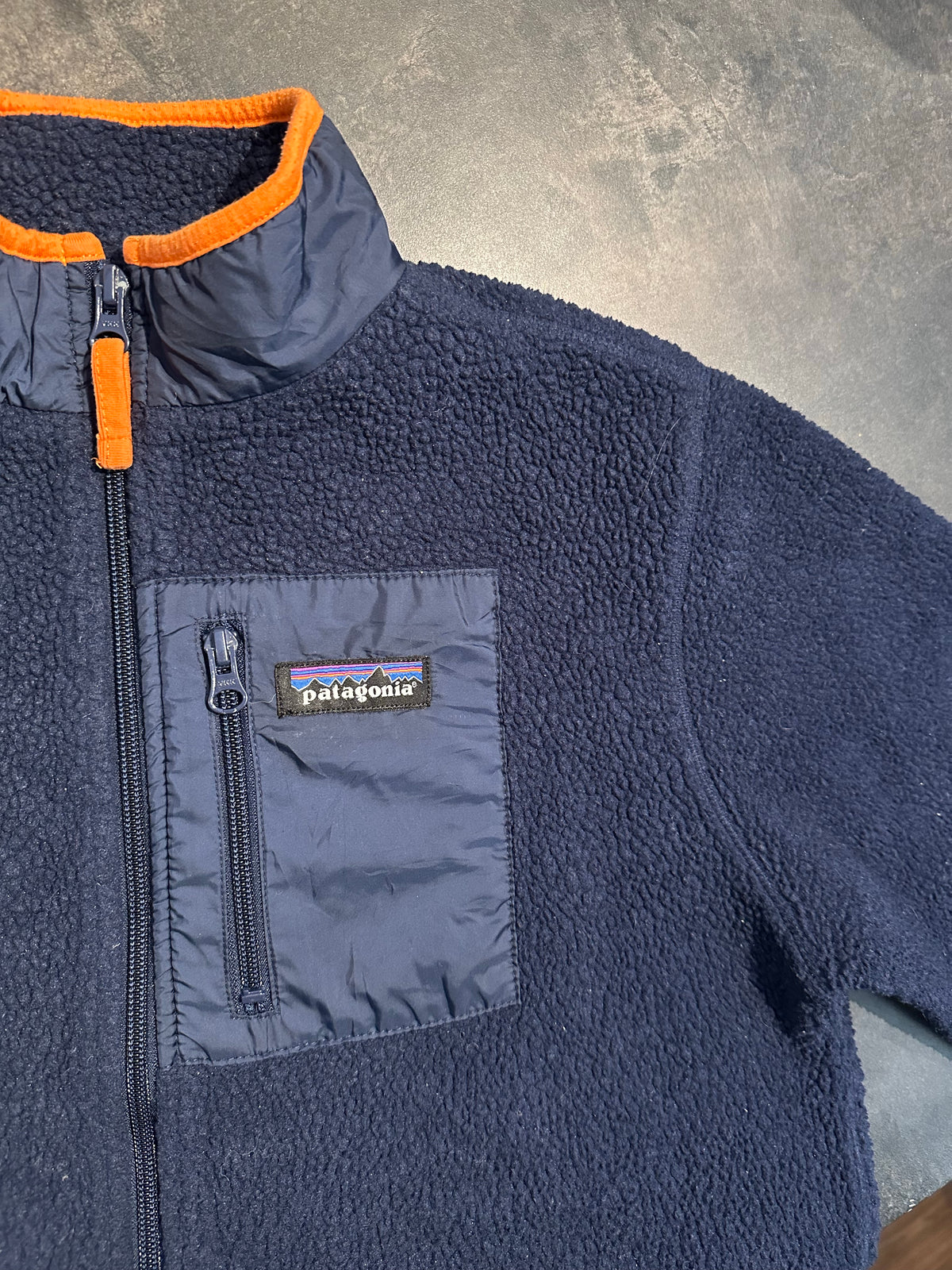 Retro Pile Jacke von Patagonia (S Herren) Teddy dunkelblau