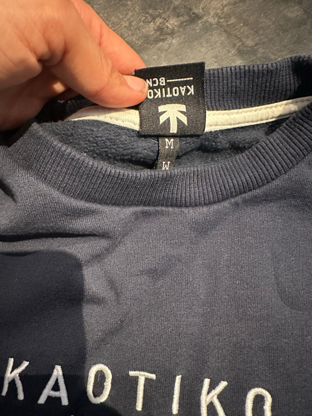 Kaotiko Pullover M dunkelblau (Unisex)
