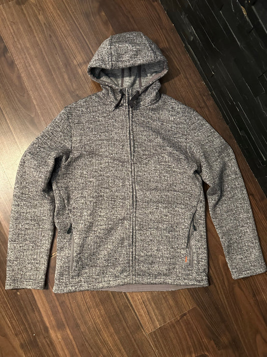 Mammut Fleece Jacke (L Herren) Full Zipp Kapuze grau