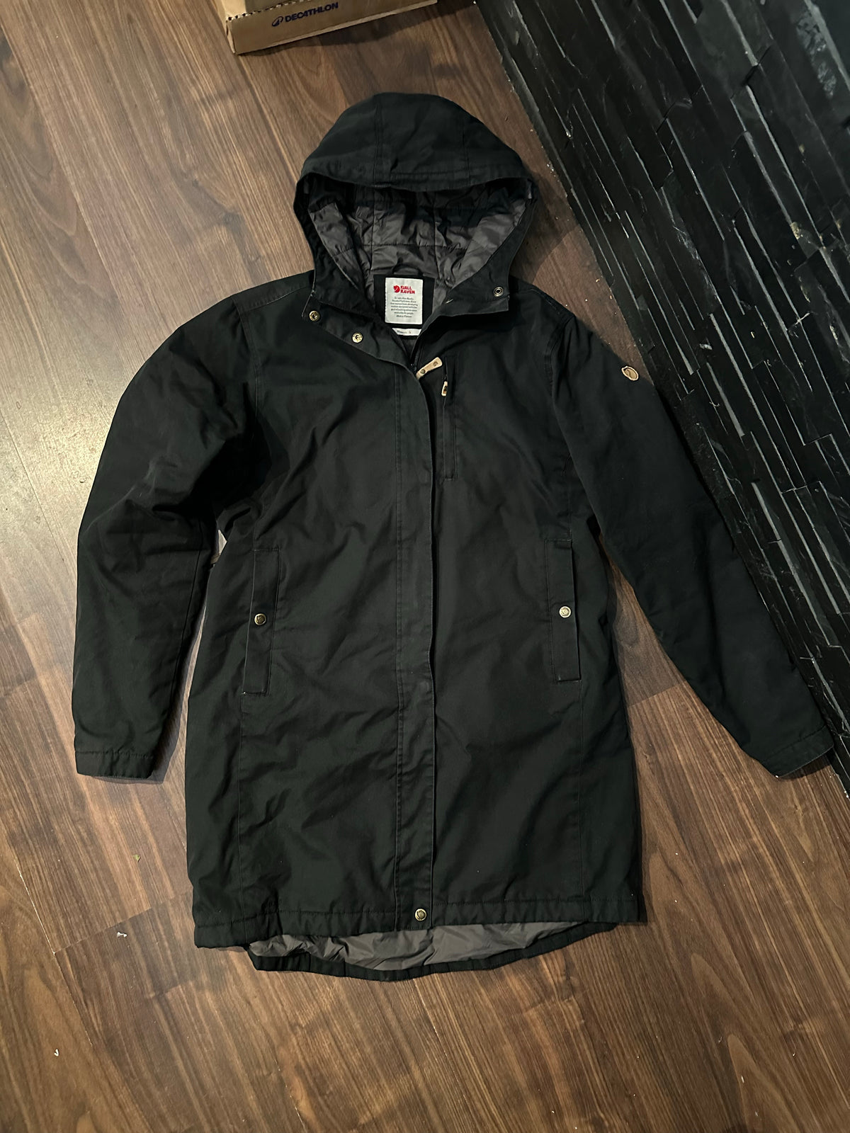 Jacke von Fjällräven (L Damen) Kiruna Parka Mantel schwarz