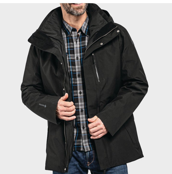 3 in 1 Jacke Schöffel XXXL/56 Herren) schwarz