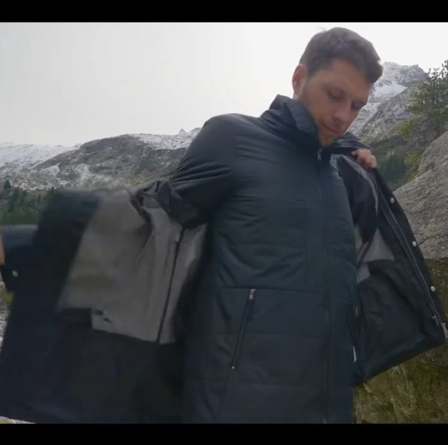 3 in 1 Jacke Schöffel XXXL/56 Herren) schwarz