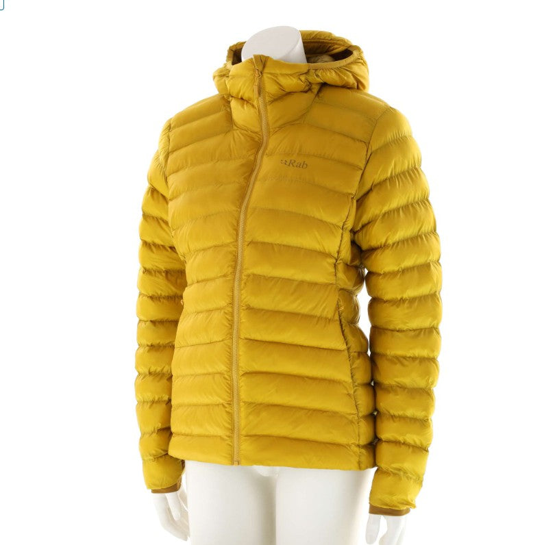 Daunen Jacke von Rab (S Damen) Kapuze Wasserdicht gelb