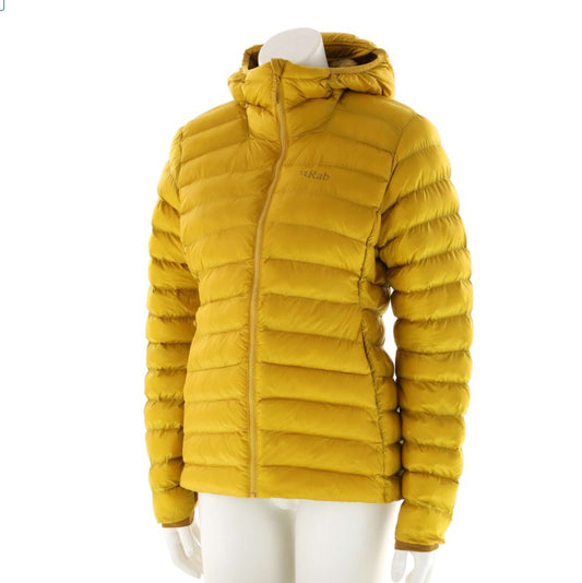 Daunen Jacke von Rab (S Damen) Kapuze Wasserdicht gelb