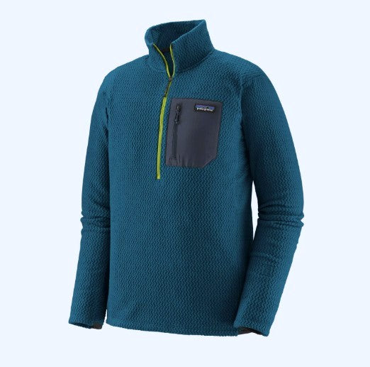 Patagonia R1 Air Fleece Zip-Neck (M Herren) Pullover blau