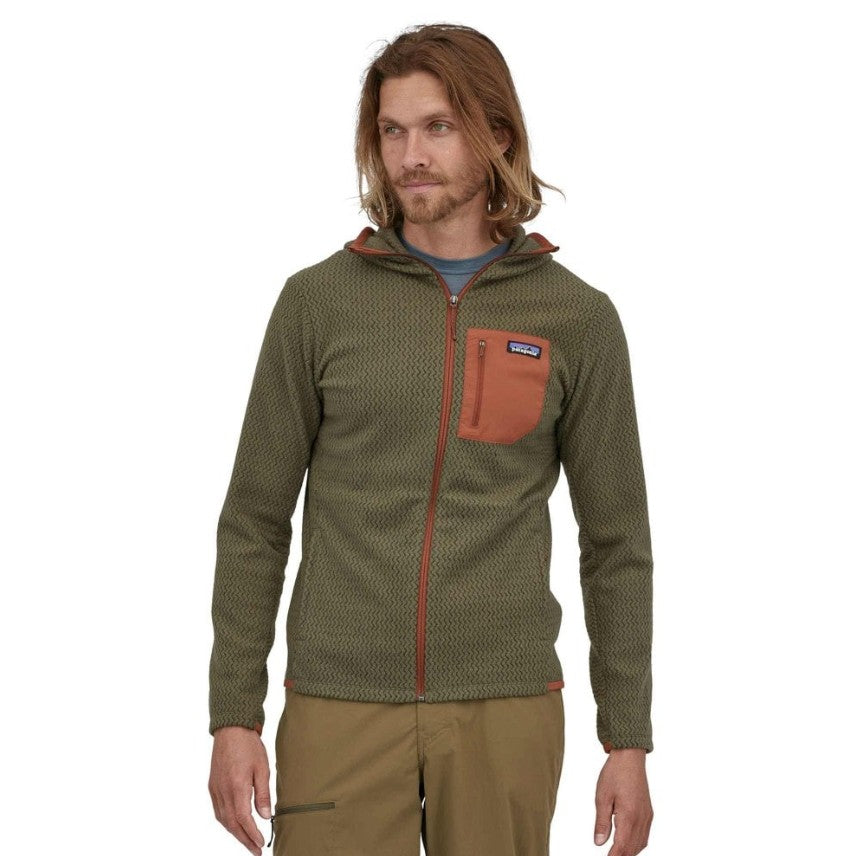 Patagonia R1 Air Fleece Full-Zip Hoody (XL Herren) Olive grün
