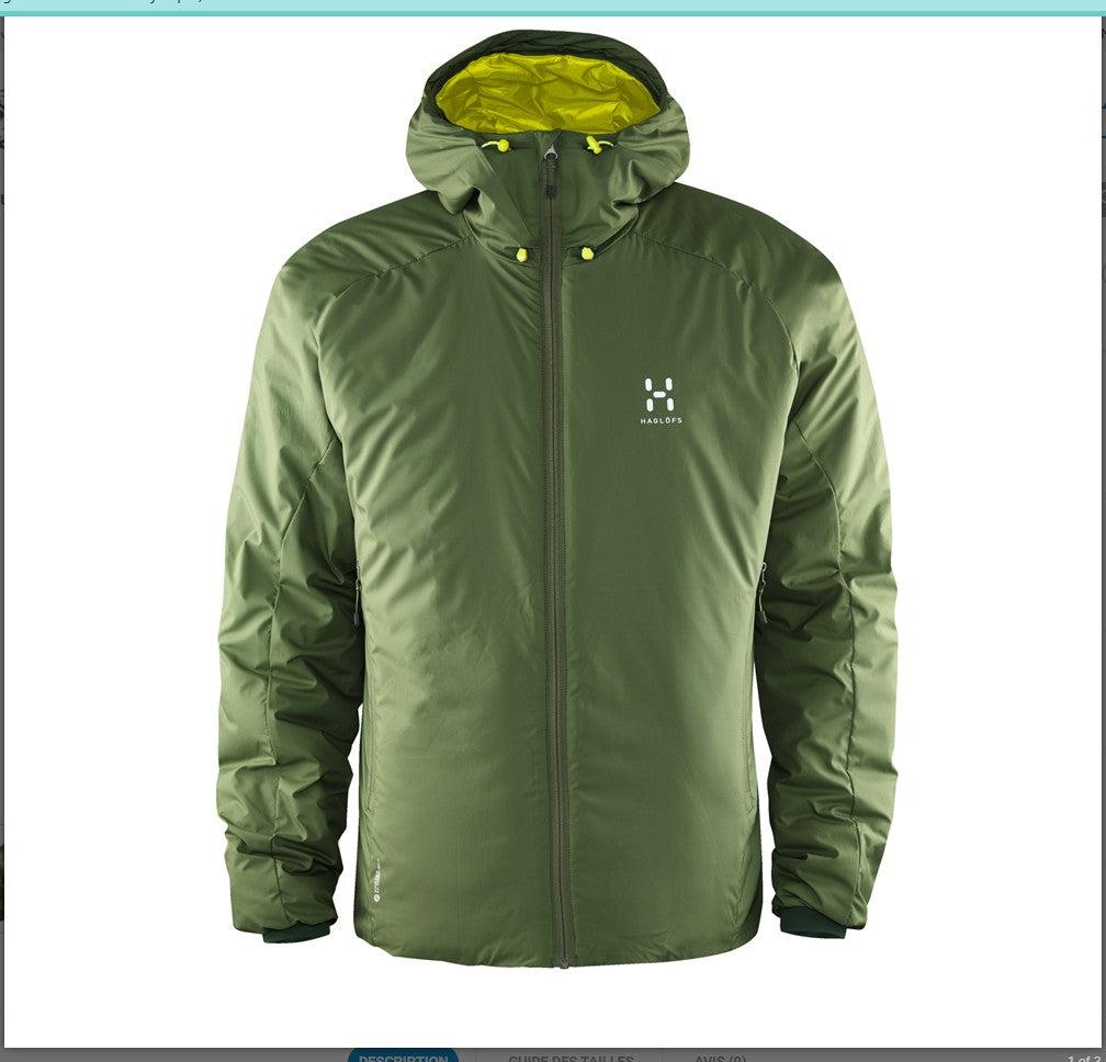 Warme Isolations Jacke von Haglöfs (M Herren) Barrier Pertex grün