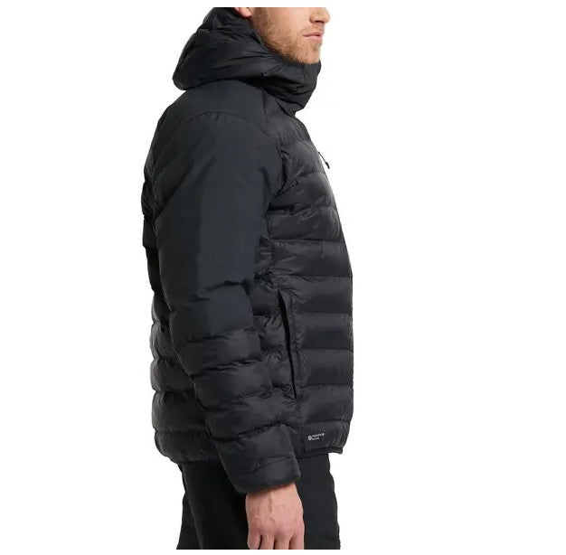 Isolations Jacke von Haglöfs (M Herren) Kapuzen Steppjacke Kunstdaune schwarz