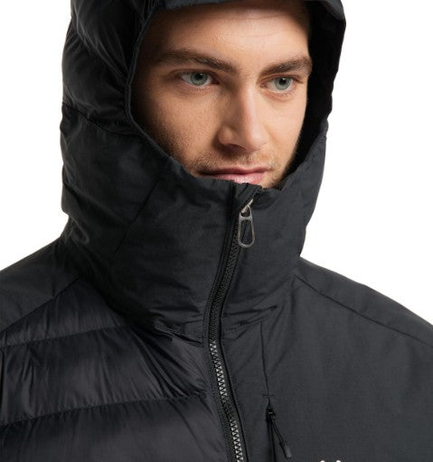 Isolations Jacke von Haglöfs (M Herren) Kapuzen Steppjacke Kunstdaune schwarz