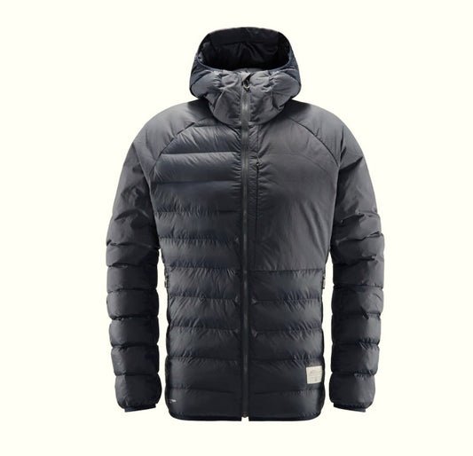 Isolations Jacke von Haglöfs (M Herren) Kapuzen Steppjacke Kunstdaune schwarz