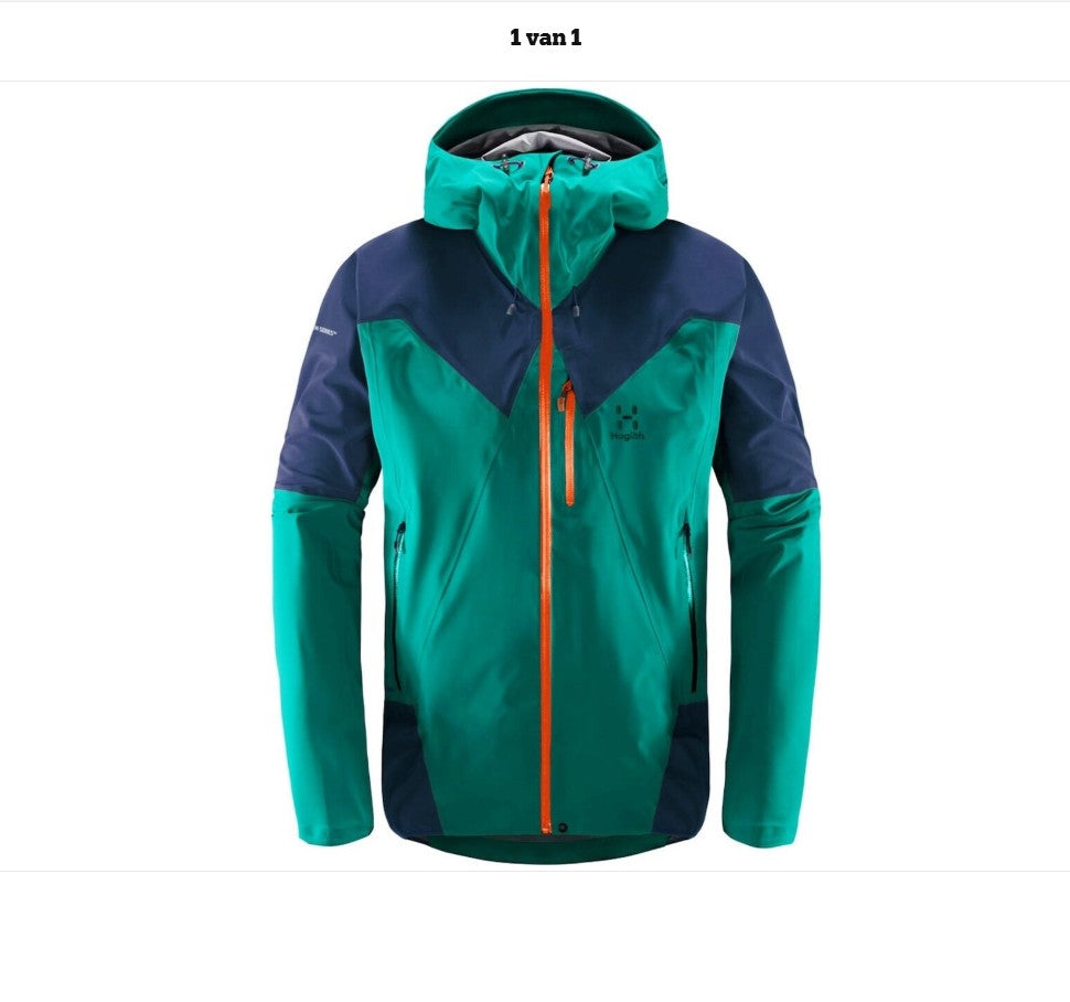 Hardshell Jacke von Haglöfs (M Herren) Waterproof türkis blau