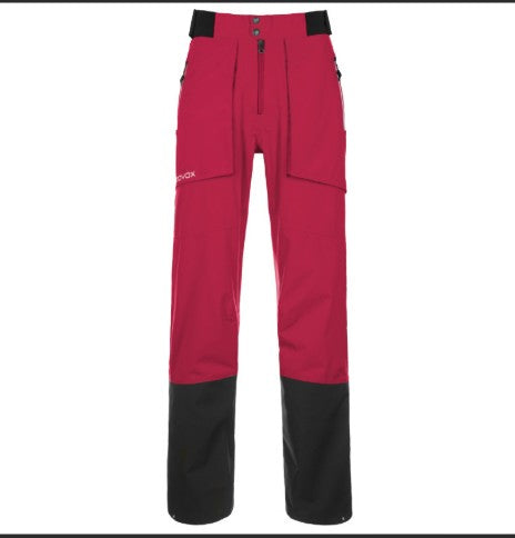 Skihose von Ortovox mit Merino (M Damen) Hardshell Hose pink