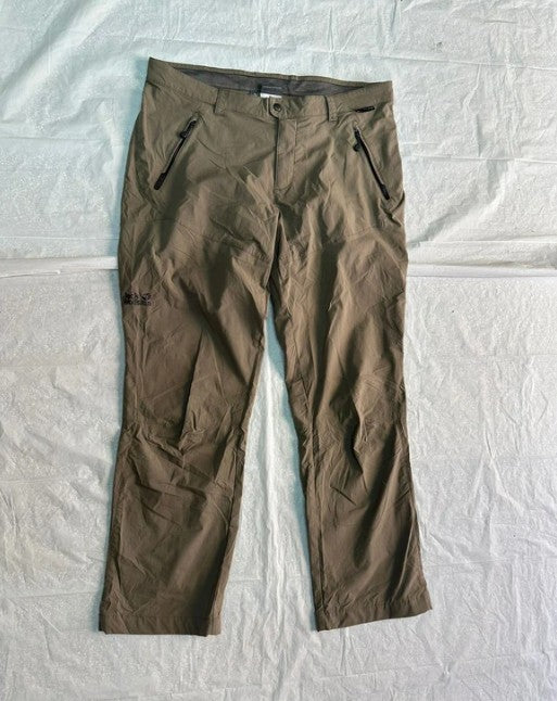 Funktions- Hose (XL Herren) von Jack Wolfskin Flex Shield khaki braun - wanderlich.com