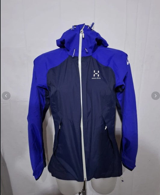 Regen Jacke von Haglöfs (S Damen) Waterproof lila marineblau