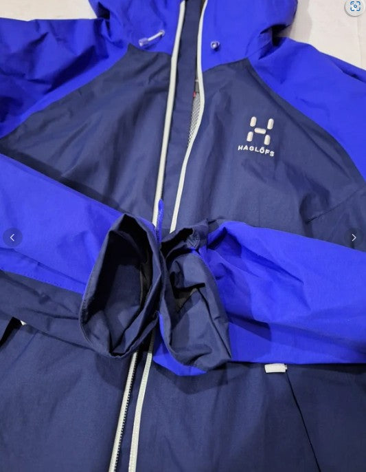 Regen Jacke von Haglöfs (S Damen) Waterproof lila marineblau