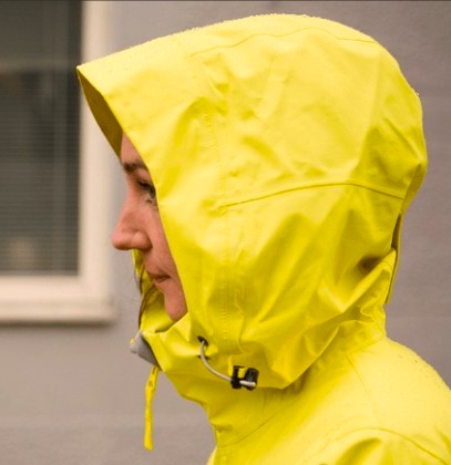 3-lagige Regen Parka von Bergans (Größe XS) Hardshell gelb