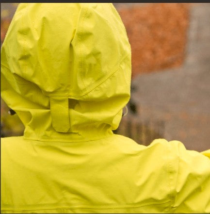 3-lagige Regen Parka von Bergans (Größe XS) Hardshell gelb