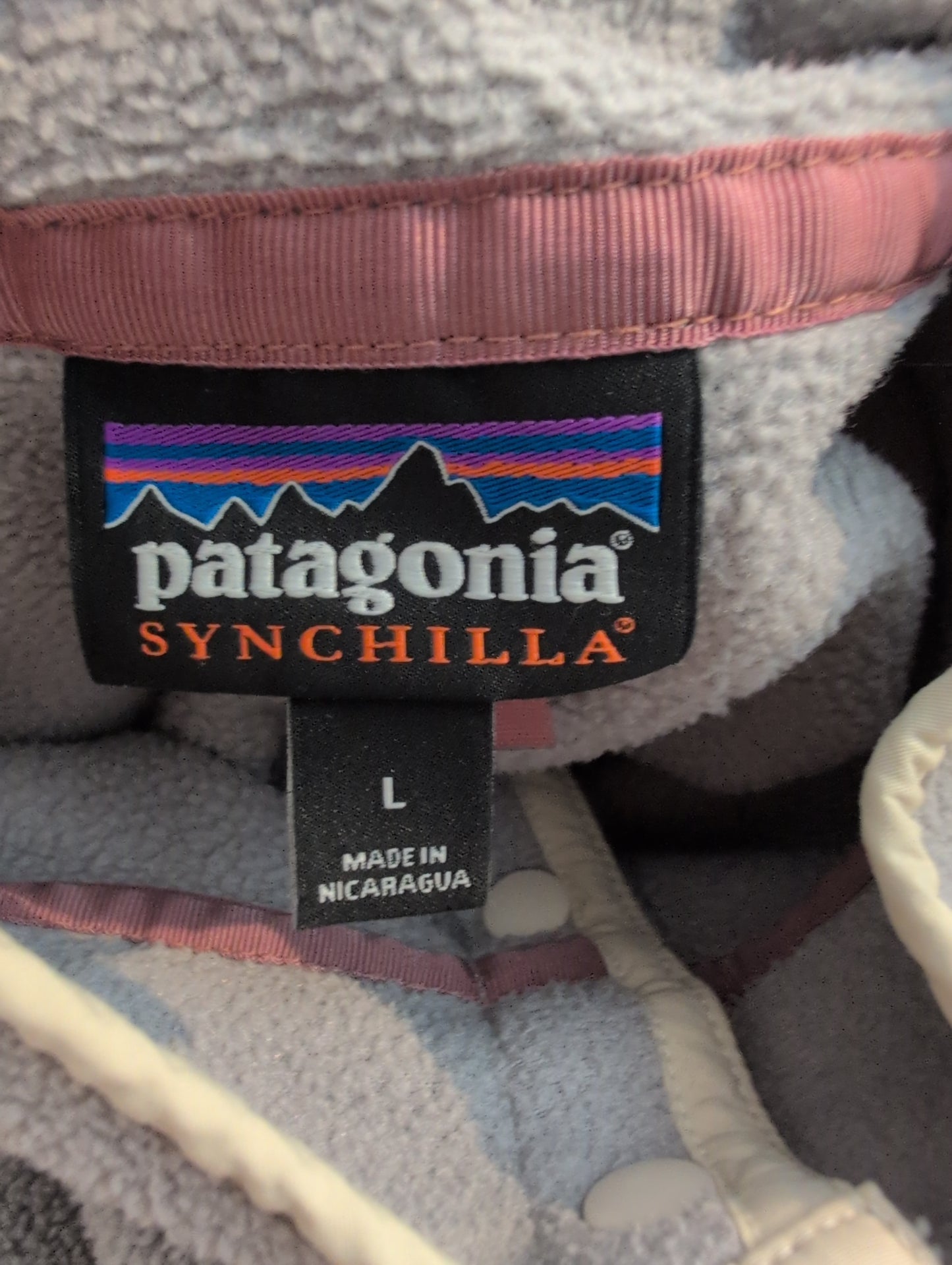 Patagonia Fleece Pullover (L Herren) Synchilla grau aprikot