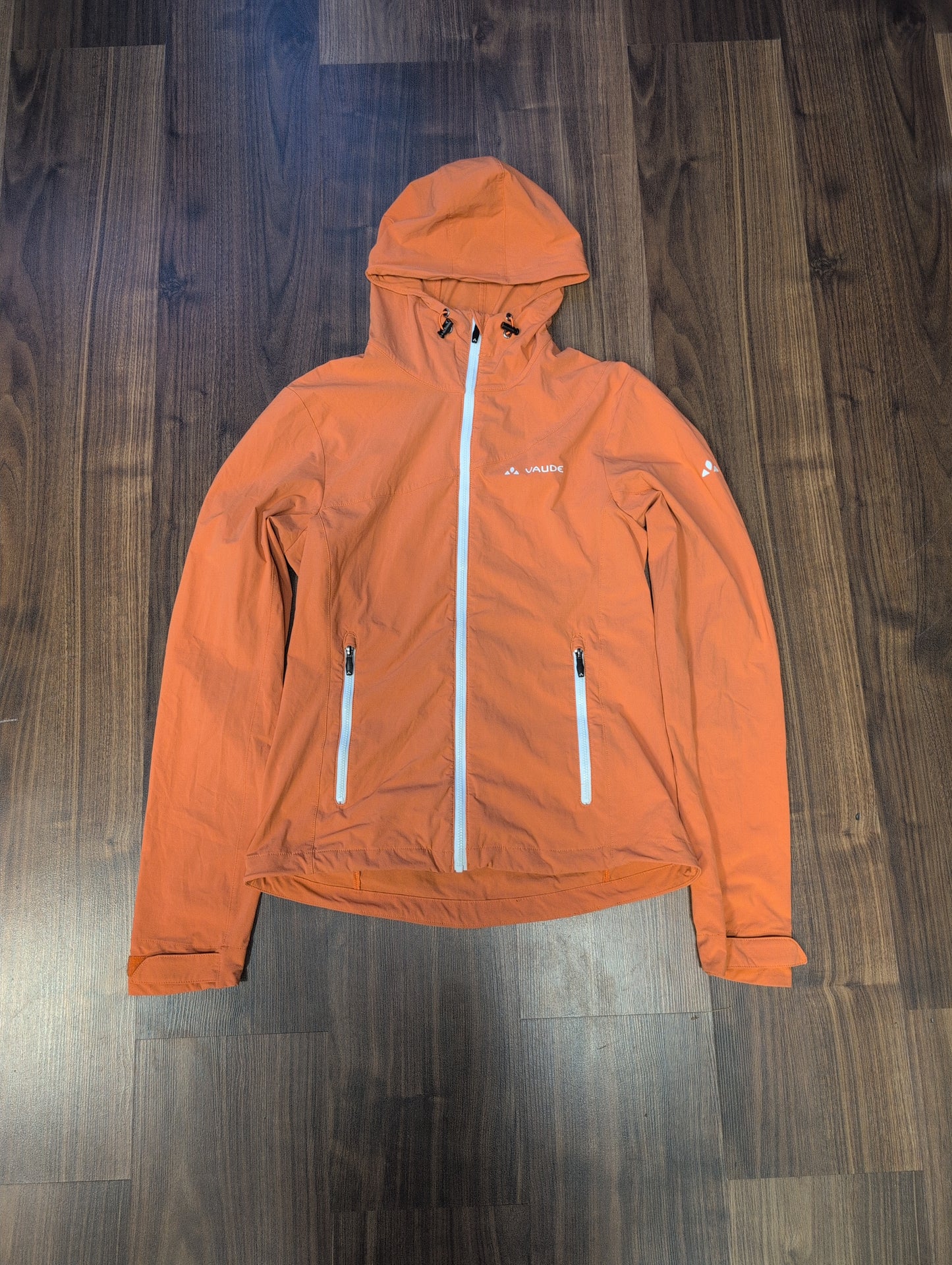 Leichte Jacke von Vaude (XS Damen) Kapuze orange