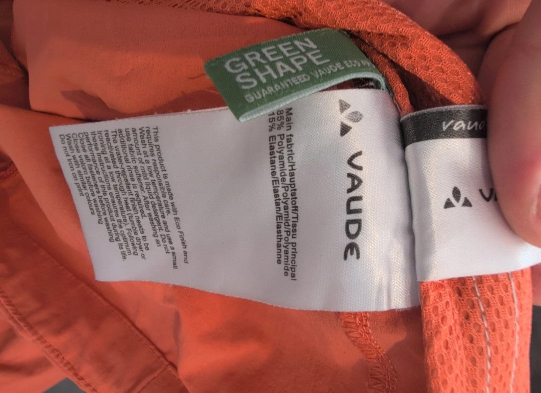 Leichte Jacke von Vaude (XS Damen) Kapuze orange