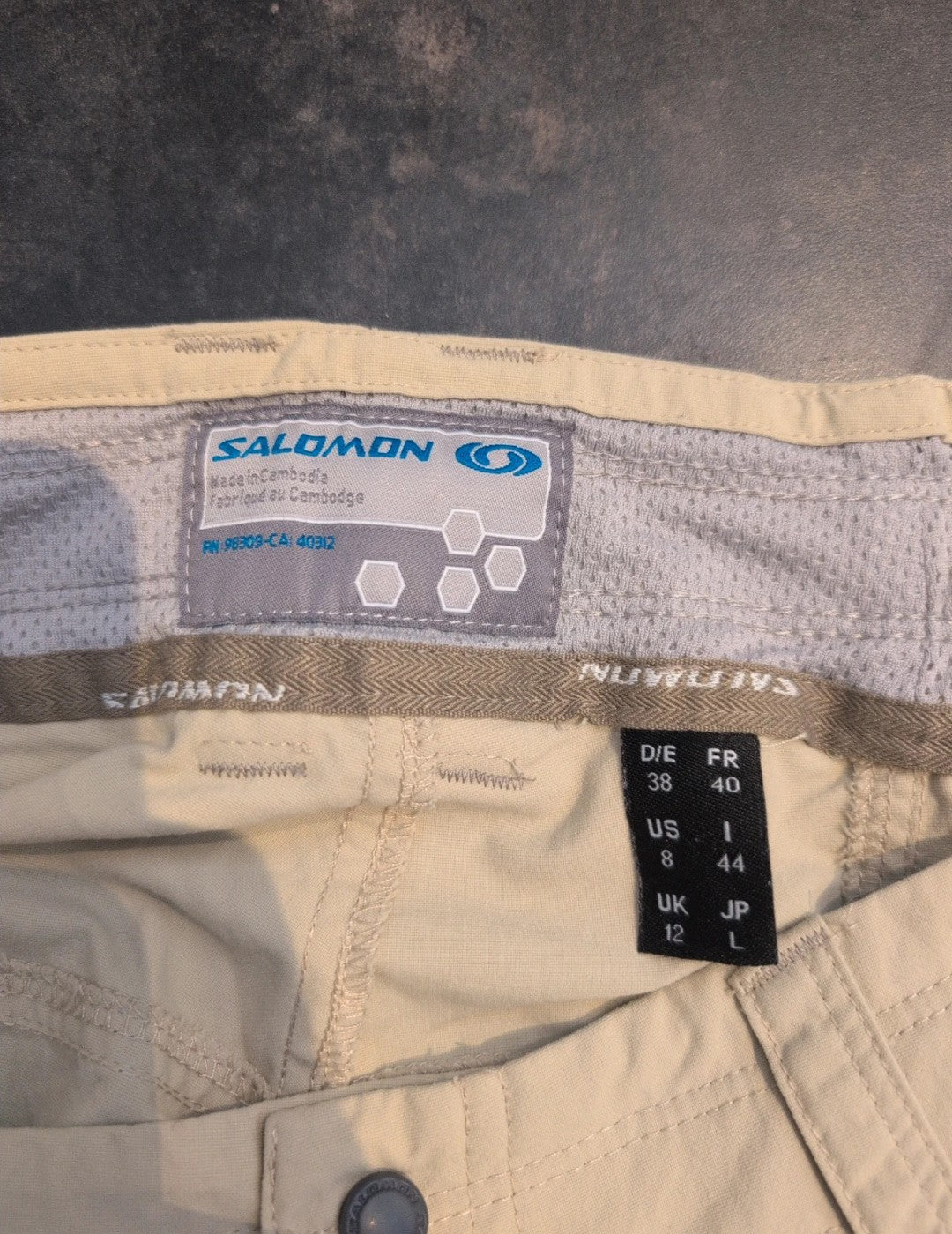 2in1 Trekking Hose von Salomon (M Damen) Zip Off beige