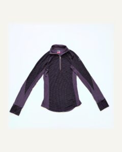Longsleeve Baselayer Merino Neck Zip lila | Icebreaker | XS