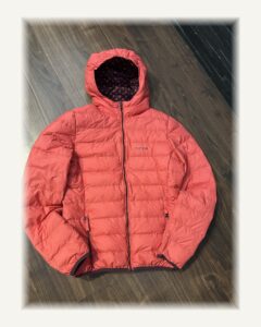 Daunenjacke mit Kapuze Korralle | Andere | S