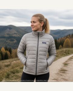 Daunen-Steppjacke mit Stehkragen Hellgrau | Patagonia | XS