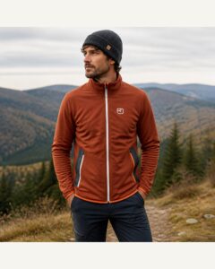Fleecejacke mit Reißverschluss Terrakotta | Ortovox | L | Herren