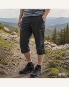 3/4 Outdoorhose Schwarz | Bergans | Herren XXL