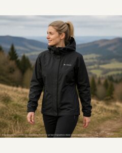 Hardshelljacke mit Kapuze Schwarz | VAUDE | Damen M
